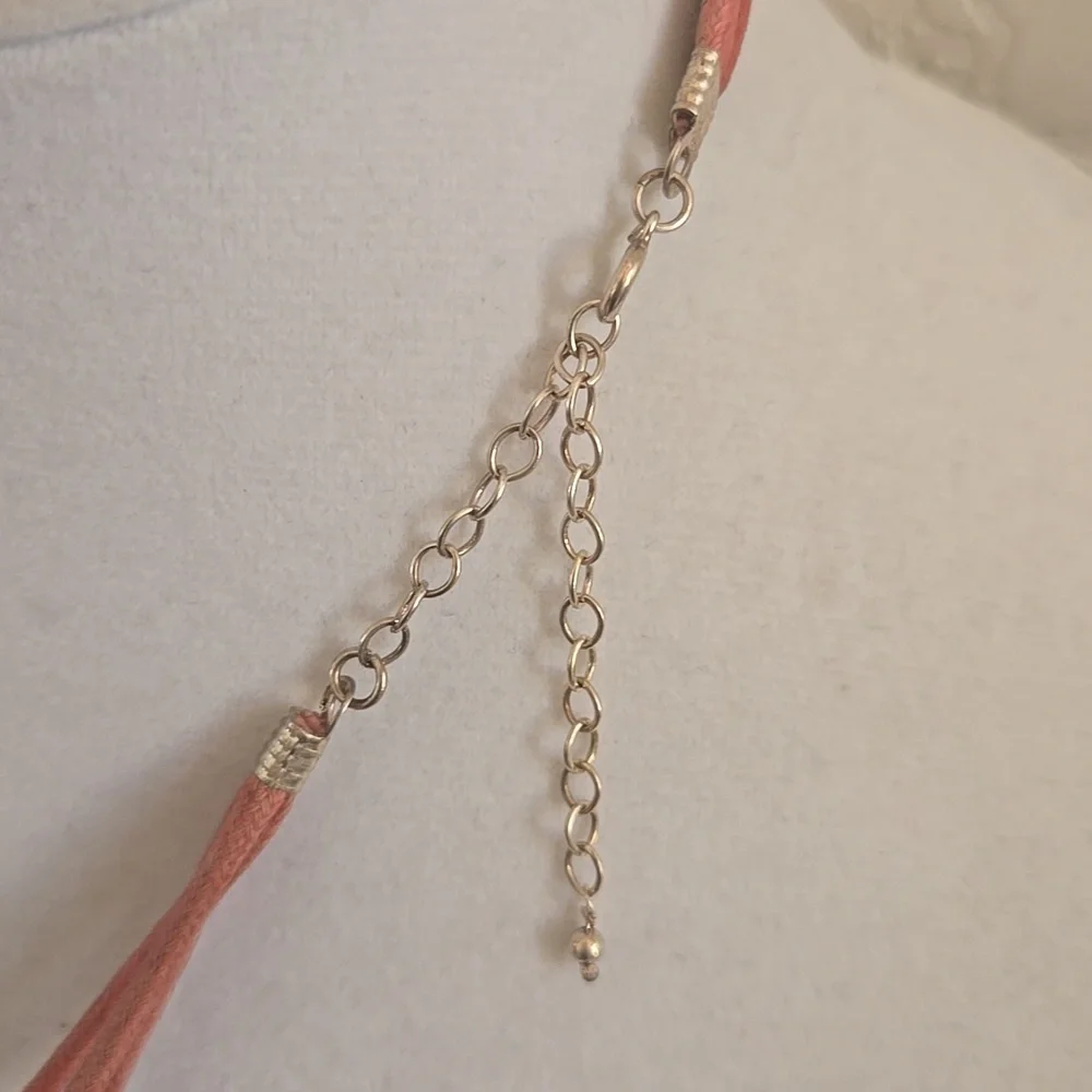 Murano Style Glass Heart Necklace